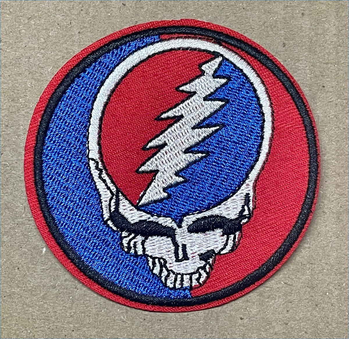 Grateful Dead Steal your Face 3 Inch Embroidered Patch