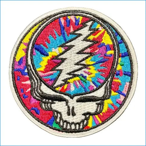 Grateful Dead Patch Multicolor Embroidered Stealie