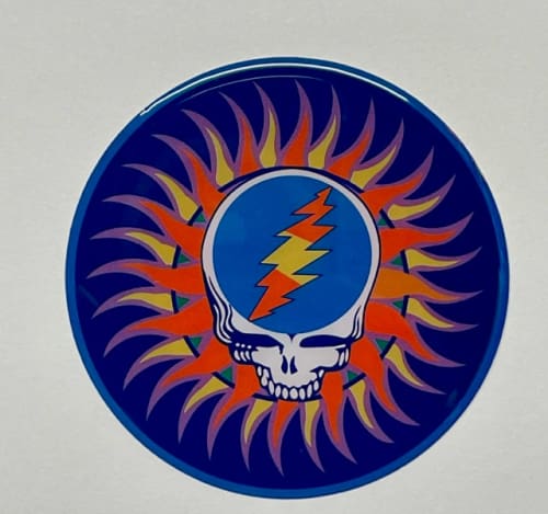 Grateful Dead - Steal Your Face Sun Metal Sticker - Sticker