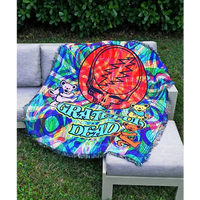 Grateful Dead - Steal Your Face Swirl Woven Throw Blanket - Blankets