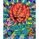 Grateful Dead - Steal Your Face Swirl Woven Throw Blanket - Blankets