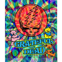 Grateful Dead - Steal Your Face Swirl Woven Throw Blanket - Blankets