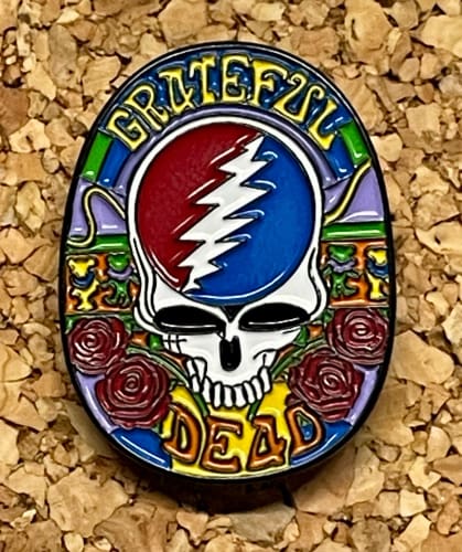 Grateful Dead - Stealie Roses & Bears Pin - Buttons & Pins