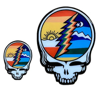 その他 GRATEFUL DEAD - SYF W/BOLT LAMP Grateful Dead Sun & Moon Metal SYF Sticker | gratefuldeadshop.com