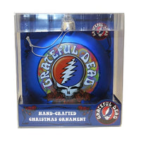 Grateful Dead - SYF 100 mm Glass Disc Holiday Ornament - Holiday Ornaments