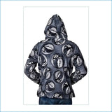 Hoodie with Grateful Dead logo pattern on a white background