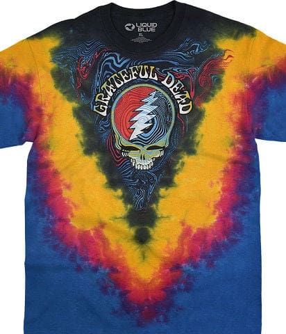 Grateful Dead - SYF Ripple Tie Dye T-Shirt - Medium - T-Shirts