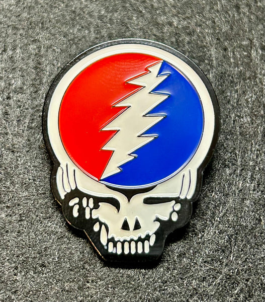 Grateful Dead - SYF Steal Your Face Collector Hat Pin - Brooches & Lapel Pins