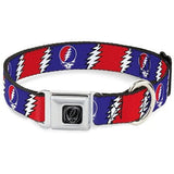 Grateful Dead - SYF with Bolts Dog Collar - Small (fits 9’’-15’’ neck) - Pet Gear