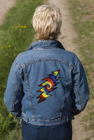 Grateful Dead - Tie Dye 13 Point Lightning Bolt Oversized Back Patch - Patches