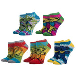 5 pair of Grateful Dead tie dye ankle socks