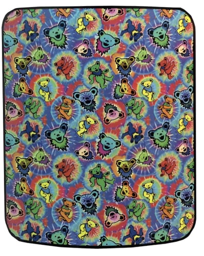 Grateful Dead - Tie Dye Bear Jumble Fleece Throw Blanket - Blankets