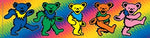 Grateful Dead - Tie Dye Dancing Bears Sticker - Sticker