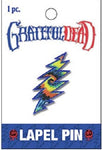 Grateful Dead - Tie Dye Lightning Bolt Lapel Pin - Buttons & Pins