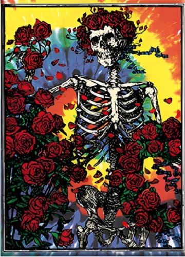 Grateful Dead - Tie Dye Skeleton & Roses Sticker - Sticker