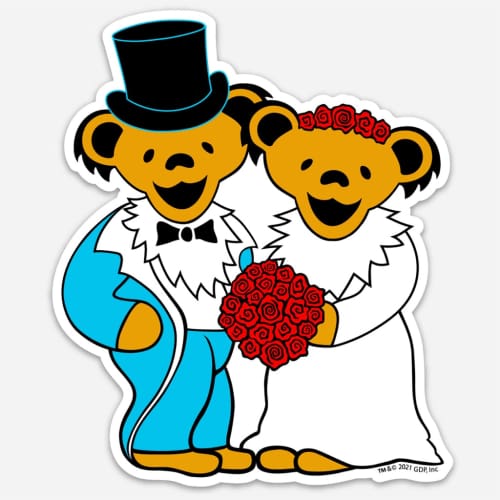 Grateful Dead - Wedding Bears Sticker - Sticker