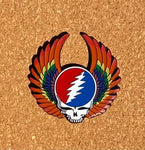 Grateful Dead - Winged Steal Your Face Pin - Buttons & Pins