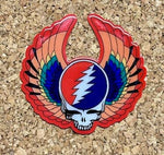 Grateful Dead - Winged Stealie Metal Sticker - Sticker