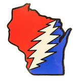 Grateful Dead - Wisconsin Bolt Bumper Sticker - Gratefuldeadshop.com