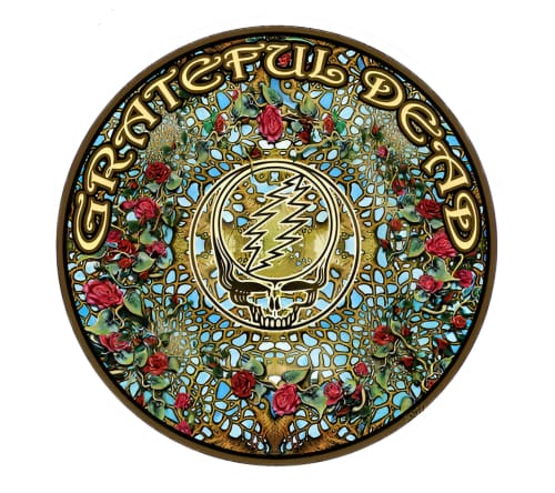 Grateful Dead - Woodcut Mandala Sticker - Sticker