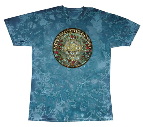 Grateful Dead - Woodcut Tie Dye T-Shirt - Medium - T-Shirts