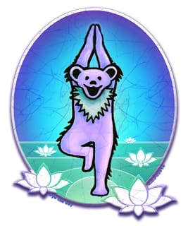 Grateful Dead - Yoga Bear Sticker - Sticker