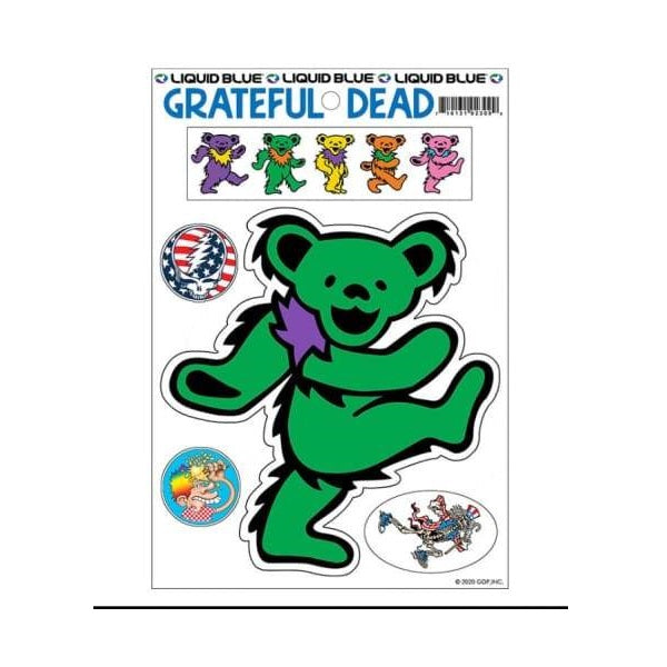 Grateful Dead - Green Dancing Bear Sticker
