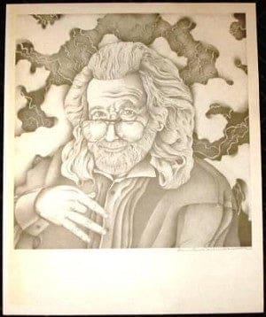 Jerry Garcia 1994 Fan Art Poster Print - Posters