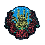 Jerry Garcia - Hand & Roses Iron on Patch - Patches