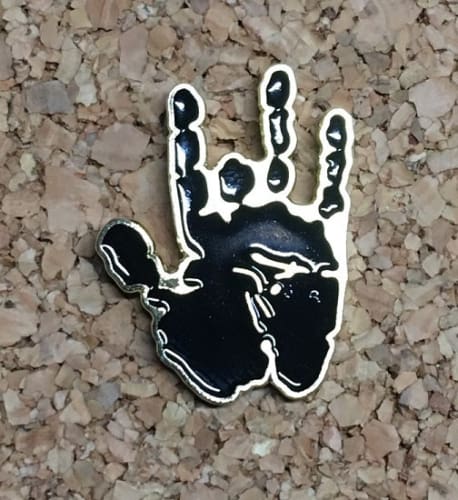 Jerry Garcia - Handprint Collectible Pin - Brooches & Lapel Pins