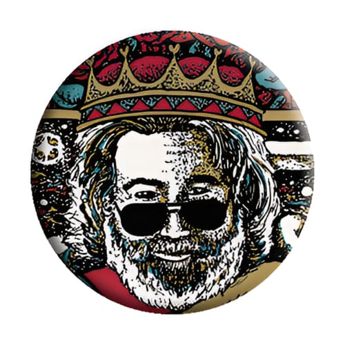 Jerry Garcia - King Card Button - Buttons & Pins