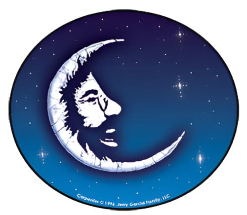 Jerry Garcia - Jerry Moon Sticker - Sticker