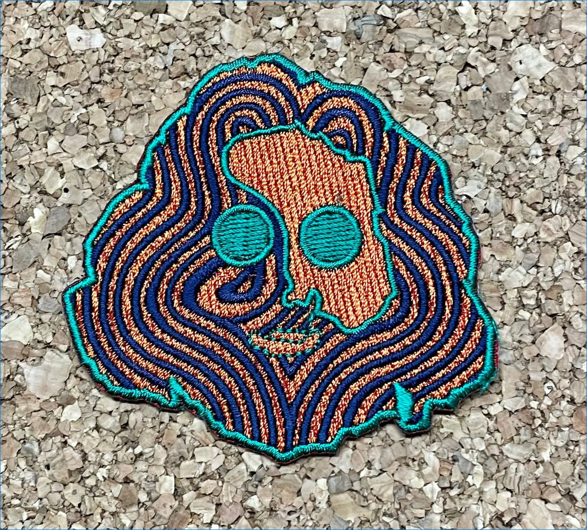 Jerry Garcia - Pop Art Face Iron On Patch - gratefuldeadshop.com