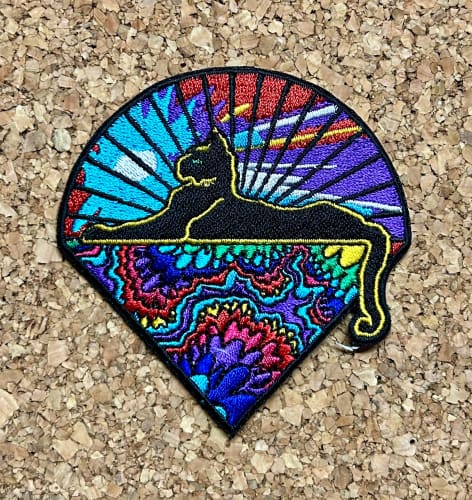 Jerry Garcia - Psychedelic Cats Under The Stars Embroidered Patch - Patches