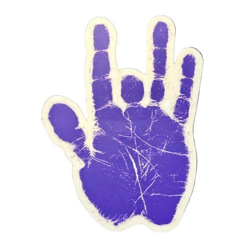 Jerry Garcia - Purple Hand Print Sticker - gratefuldeadshop.com