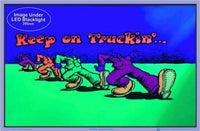 Keep on Truckin’ Blacklight Flocked Poster - Posters