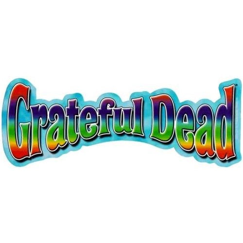 Colorful 'Grateful Dead' logo on a white background