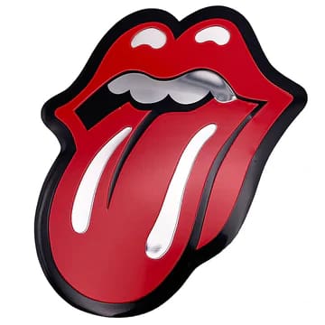 Rolling Stones - Classic Tongue Metal Sticker - Sticker