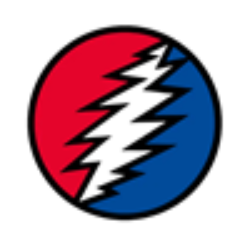 Grateful Dead Lightning Bolt Button Merchandise