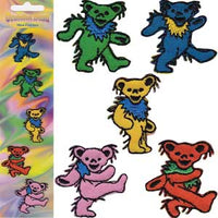 Grateful Dead - Dancing Bear Embroidered Patch Set of 5