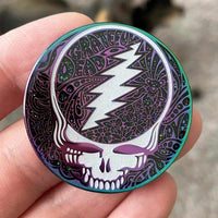 Grateful Dead - Steal Your Face "Nebula" Pin by Danny Steinman