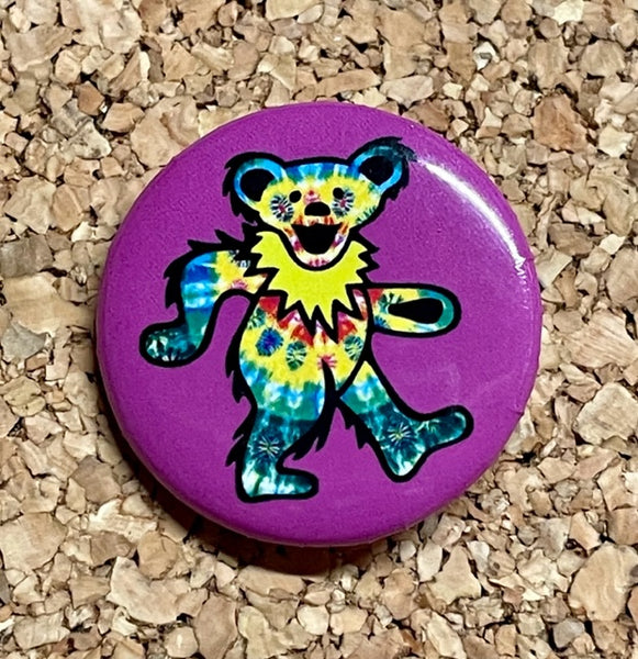 Grateful Dead - Tie Dye Bear Button