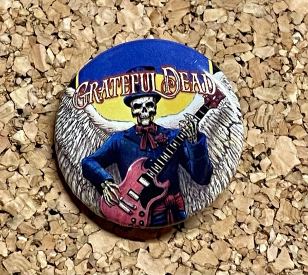 Grateful Dead - Botón esqueleto para tocar la guitarra