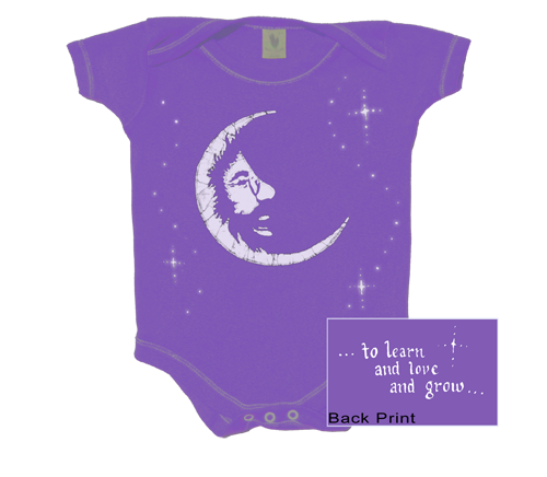 Jerry Garcia - Jerry Moon Baby Romper Onesie - 6/12 Months - Kids