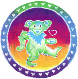 Grateful Dead - Batik Bear Sticker - Sticker
