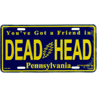 Grateful Dead - Placa de matrícula de Pennsylvania Deadhead