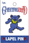 Grateful Dead - Pin de solapa con oso bailando azul