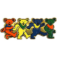Grateful Dead - Metal Dancing Bears Sticker