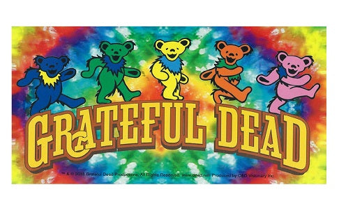 Grateful Dead - Tie Dye de osos bailarines Pegatina