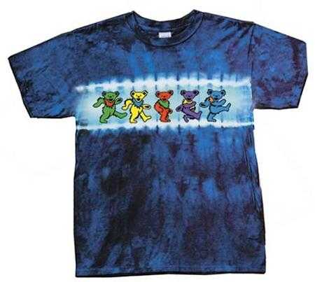 Grateful Dead - Kids Dancing Bears Tie Dye T-Shirt - Small (6-8)